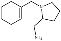 1-(1-シクロヘキセン-1-イルメチル)-2-ピロリジンメタンアミン 化学構造式