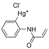 ((N-acryloylamino)phenyl)mercuric chloride Structure