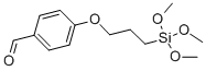 4-[3-(トリメトキシシリル)プロピルオキシ]ベンズアルデヒド 化学構造式