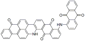 11-(anthraquinon-1-ylamino)anthra[2,1,9-mna]naphth[2,3-h]acridine-5,10,15(16H)-trione,72138-96-6,结构式