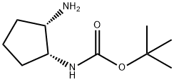 (1R,2S)-1-(N-BOC-氨基)-2-氨基环戊烷 结构式