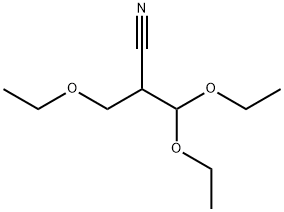 3,3-DIETHOXY-2-(ETHOXYMETHYL)PROPANENITRILE 结构式