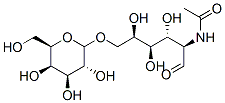 6-O-galactopyranosyl-2-acetamido-2-deoxygalactose Struktur