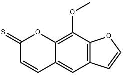 8-methoxythionepsoralen 结构式