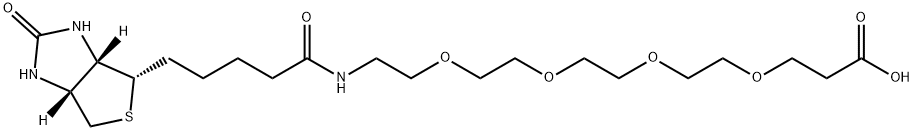 15-[D(+)-BIOTINYLAMINO]-4,7,10,13-TETRAOXAPENTADECANOIC ACID Struktur