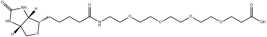 15-[D(+)-BIOTINYLAMINO]-4,7,10,13-TETRAOXAPENTADECANOIC ACID Structure