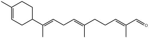(2E,6E,9E)-2,6-Dimethyl-10-(4-methyl-3-cyclohexen-1-yl)-2,6,9-undecatrienal Struktur