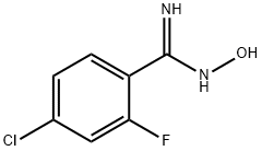BENZENECARBOXIMIDAMIDE, 4-CHLORO-2-FLUORO-N-HYDROXY- Structure