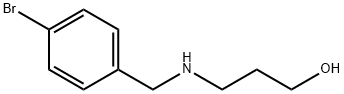 3-[(4-ブロモベンジル)アミノ]-1-プロパノール HYDROCHLORIDE 化学構造式
