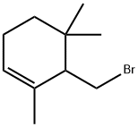 6-(Bromomethyl)-1,5,5-trimethylcyclohexene 结构式