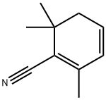 2,6,6-Trimethylcyclohexa-1,3-dien-1-ylcarbonitrile Struktur