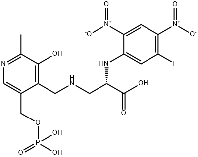 alpha-N-fluorodinitrophenyl-beta-N-phosphopyridoxyldiaminopropionate Structure