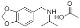 1,3-Benzodioxole-5-methanamine, N-(1-methylethyl)-, acetate (salt) 结构式