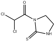 2-Imidazolidinethione, 1-(dichloroacetyl)- (9CI) 化学構造式