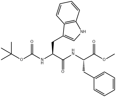 N-[(1,1-二甲基乙氧基)羰基]-L-色氨酰-L-苯基丙氨酸甲酯,72156-62-8,结构式