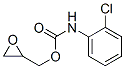 Carbamic acid, N-(2-chlorophenyl)-, oxiranylmethyl ester Structure