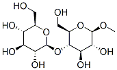methyl 4-O-beta-D-glucopyranosyl-beta-D-glucopyranoside Struktur