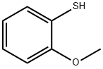 2-メトキシベンゼンチオール 化学構造式