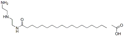 N-[2-[(2-aminoethyl)amino]ethyl]stearamide monoacetate Structure