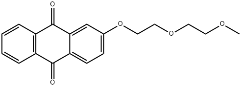 2-[2-(2-methoxyethoxy)ethoxy]anthraquinone 结构式