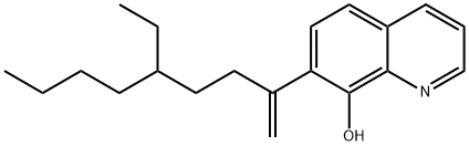 7-(4-Ethyl-1-methyleneoctyl)-8-quinolinol 结构式