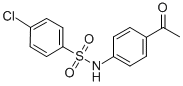 N-(4-乙酰苯基)-4-氯苯-1-磺酰胺, 72178-38-2, 结构式