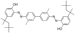 6-[[2-METHYL-4-[3-METHYL-4-[2-[6-OXO-3-(2,4,4-TRIMETHYLPENTAN-2-YL)CYCLOHEXA-2,4-DIEN-1-YLIDENE]HYDR 结构式