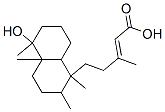 5-(Decahydro-5-hydroxy-1,2,4a,5-tetramethylnaphthalen-1-yl)-3-methyl-2-pentenoic acid 结构式