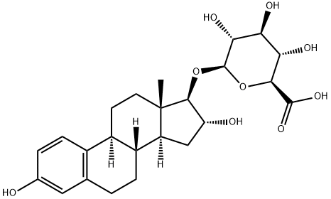 1,3,5[10]-ESTRATRIENE-3,16ALPHA,17BETA-TRIHYDROXY 17-GLUCURONIDE Structure