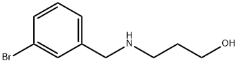 3-[(3-ブロモベンジル)アミノ]-1-プロパノール HYDROCHLORIDE 化学構造式