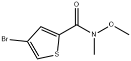 4-BROMO-N-METHOXY-N-METHYLTHIOPHENE-2-CARBOXAMIDE Structure