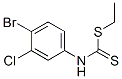 4-Bromo-3-chlorophenylcarbamodithioic acid ethyl ester Structure