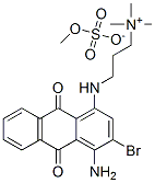3-[(4-amino-3-bromo-9,10-dihydro-9,10-dioxo-1-anthryl)amino]propyltrimethylammonium methyl sulphate|