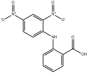 2-(2,4-ジニトロフェニルアミノ)安息香酸 化学構造式