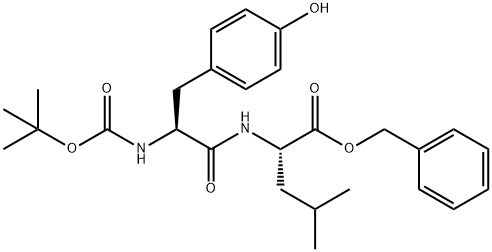 Boc-Tyr-Leu-OBzl Structure