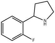 2-(2-フルオロフェニル)ピロリジン 化学構造式
