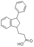 1-Indanpropionic acid, 3-phenyl- Struktur