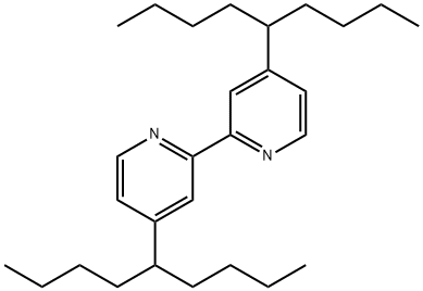 4,4'-ビス(1-ブチルペンチル)-2,2'-ビピリジン 化学構造式