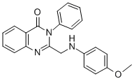 2-[[(4-METHOXYPHENYL)AMINO]METHYL]-3-PHENYL-4(3H)-QUINAZOLINONE Structure