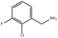 2-クロロ-3-フルオロベンジルアミン 化学構造式