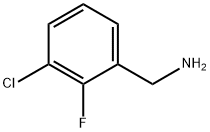 3-クロロ-2-フルオロベンジルアミン 化学構造式