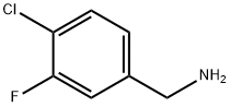 4-CHLORO-3-FLUOROBENZYLAMINE Structure