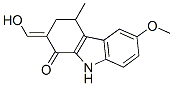 2,3,4,9-tetrahydro-2-(hydroxymethylene)-6-methoxy-4-methyl-1H-carbazol-1-one Structure