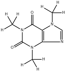 カフェイン‐D9 化学構造式