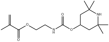 2-[[[(2,2,6,6-Tetramethyl-4-piperidinyl)oxy]carbonyl]amino]ethyl 2-methyl-2-propenoate 结构式