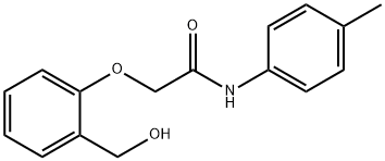 2-[2-(hydroxymethyl)phenoxy]-N-(4-methylphenyl)acetamide Structure