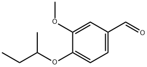 4-SEC-ブトキシ-3-メトキシベンズアルデヒド 化学構造式