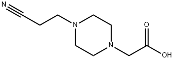 [4-(2-CYANO-ETHYL)-PIPERAZIN-1-YL]-ACETIC ACID,722491-37-4,结构式