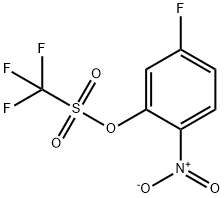 5-氟-2-硝基苯基三氟甲磺酸酯 结构式