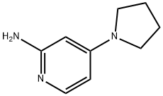 2-氨基-4-(1-吡咯烷基)吡啶, 722550-01-8, 结构式
